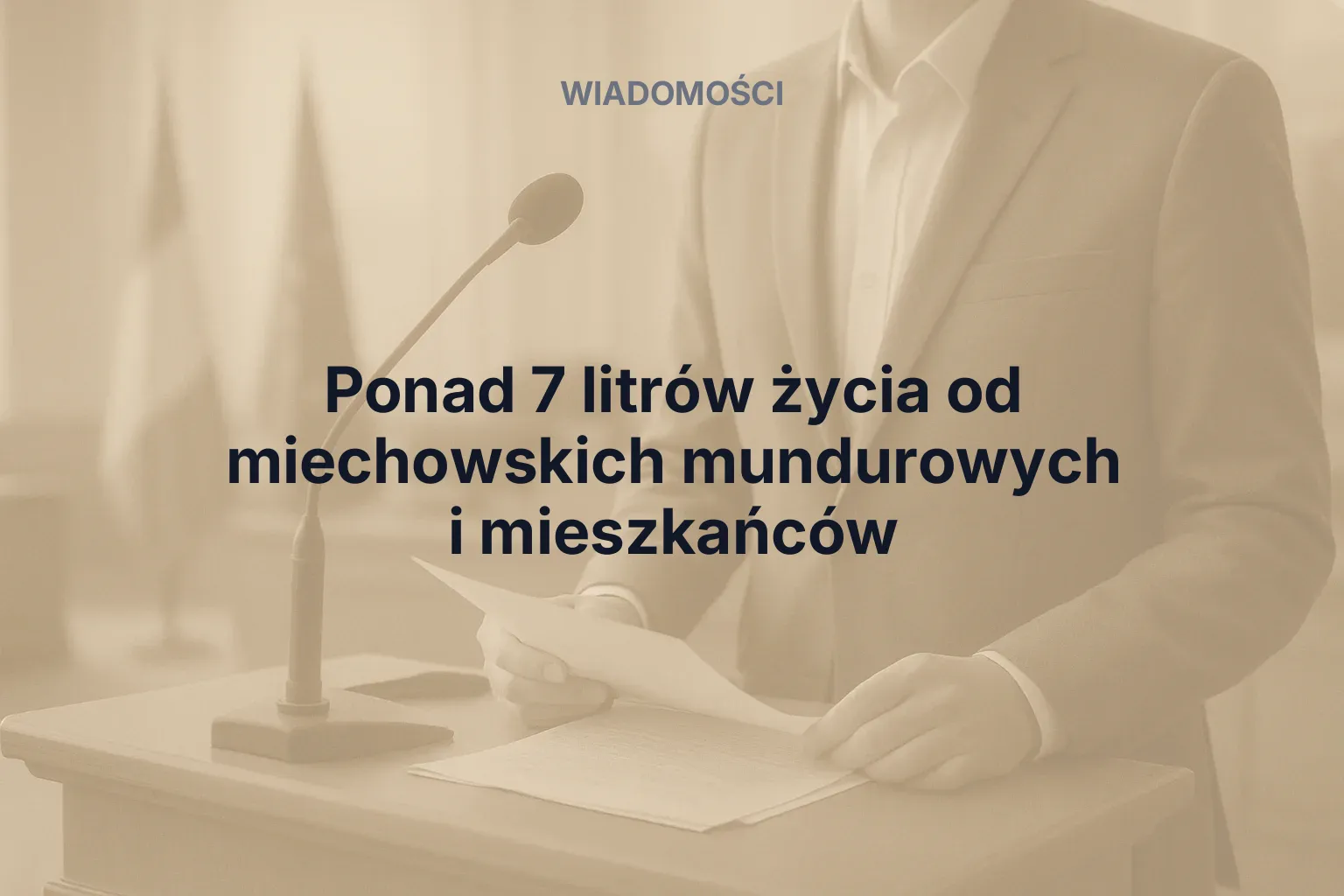 Miniatura: Ponad 7 litrów życia od miechowskich mundurowych i mieszkańców