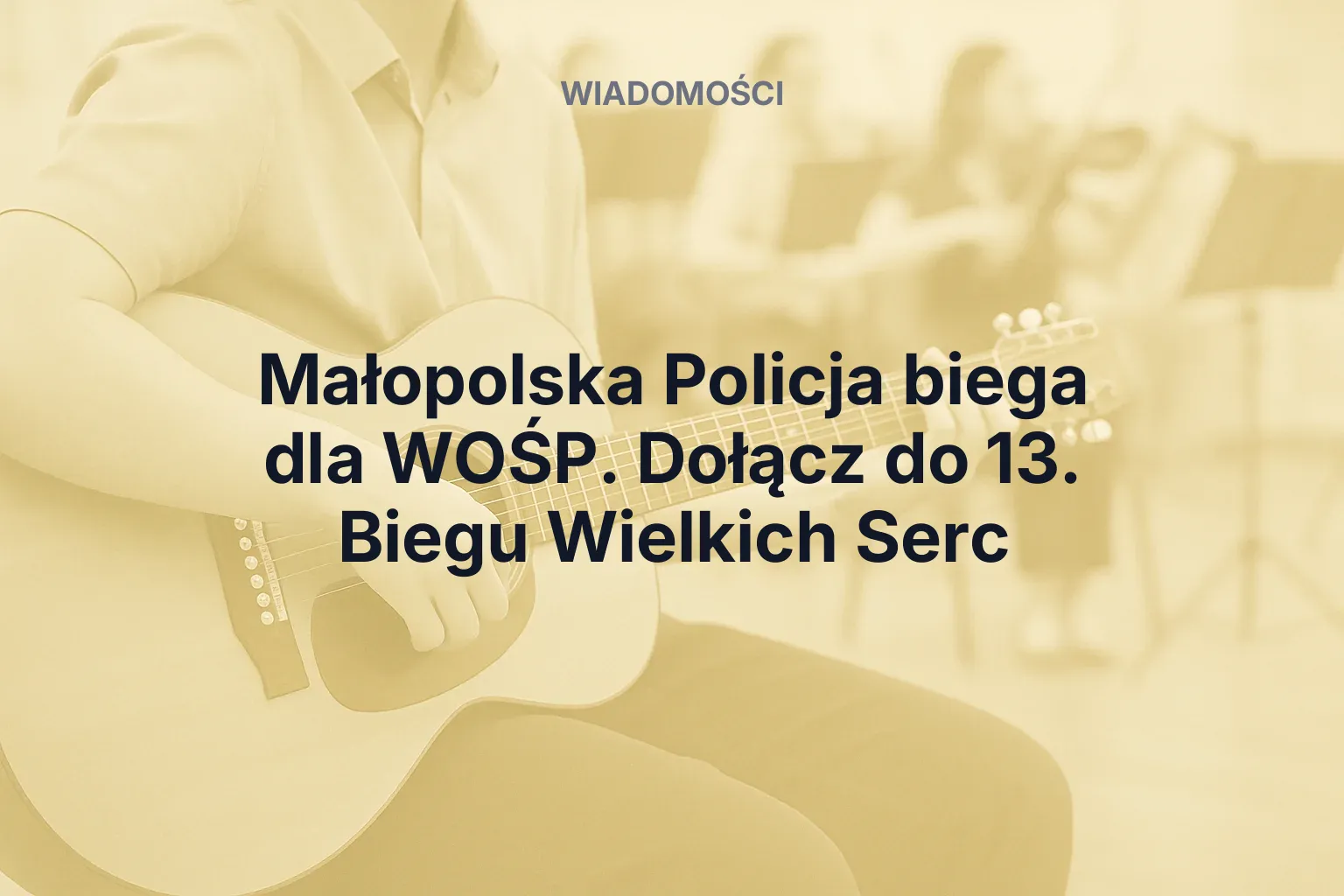 Miniatura: Małopolska Policja biega dla WOŚP. Dołącz do 13. Biegu Wielkich Serc