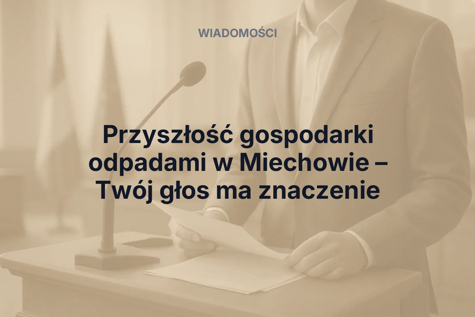 Miniatura: Przyszłość gospodarki odpadami w Miechowie – Twój głos ma znaczenie